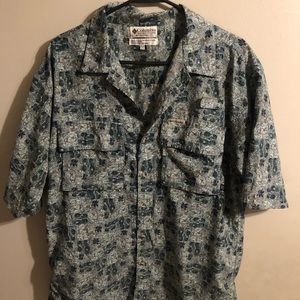 Columbia short sleeve button down